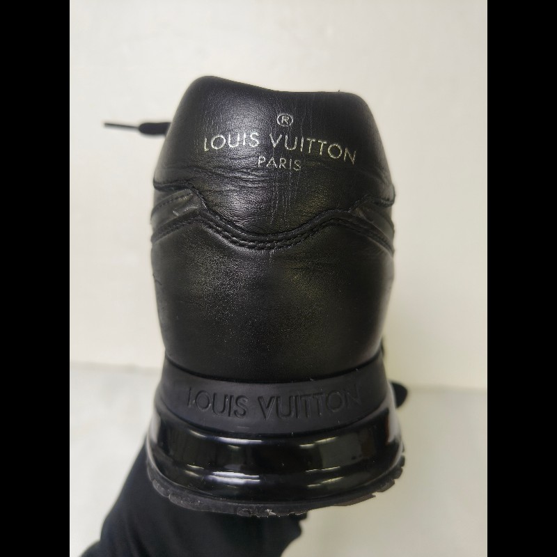 【LV👜全品項限時降價‼️】㊣✨Louis Vuitton✨**尺寸:7**(附鞋盒)路易威登 LV 黑武士 老花 黑色 潮流 皮革 拼接 球鞋 休閒鞋 運動鞋/二手鞋/二手精品/保證正品🌳二手樹屋🌳-32