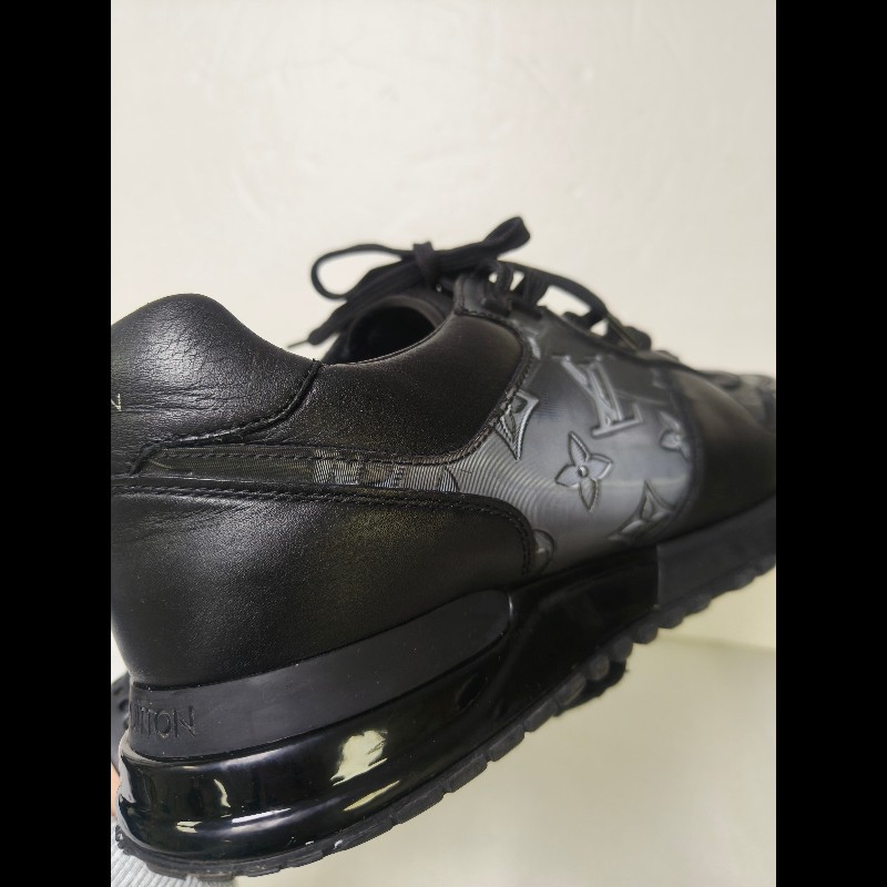 【LV👜全品項限時降價‼️】㊣✨Louis Vuitton✨**尺寸:7**(附鞋盒)路易威登 LV 黑武士 老花 黑色 潮流 皮革 拼接 球鞋 休閒鞋 運動鞋/二手鞋/二手精品/保證正品🌳二手樹屋🌳-33