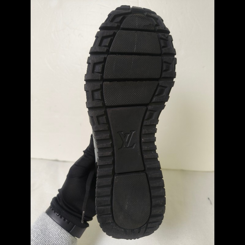 【LV👜全品項限時降價‼️】㊣✨Louis Vuitton✨**尺寸:7**(附鞋盒)路易威登 LV 黑武士 老花 黑色 潮流 皮革 拼接 球鞋 休閒鞋 運動鞋/二手鞋/二手精品/保證正品🌳二手樹屋🌳-44