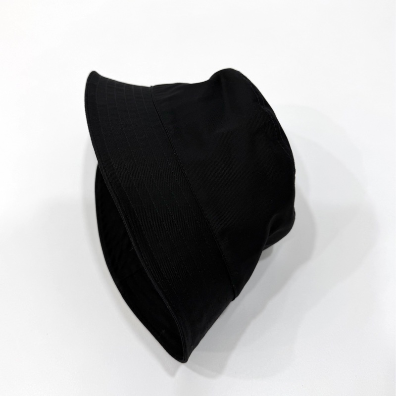 PRADA 黑色 三角logo 漁夫帽 遮陽帽 休閒帽 帽子-8