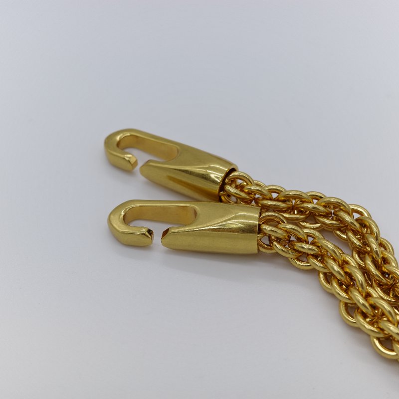 Valentino 范倫鐵諾 Locò 淺象牙白 金釦 小牛皮 鍊條 斜背包 肩背包-5