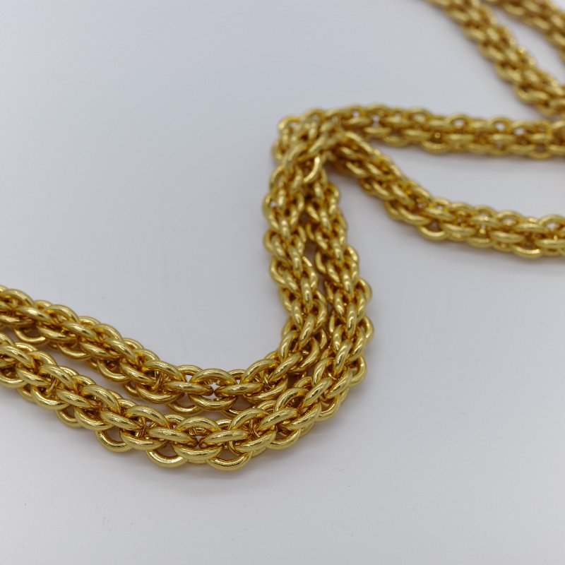 Valentino 范倫鐵諾 Locò 淺象牙白 金釦 小牛皮 鍊條 斜背包 肩背包-6