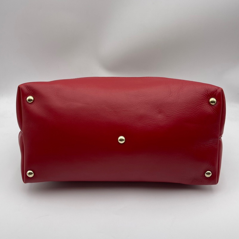 HJ260102FSZ) Gucci/古馳 愛心型掛飾帆布拼皮手提肩背包,尺寸約:32*16*23-2