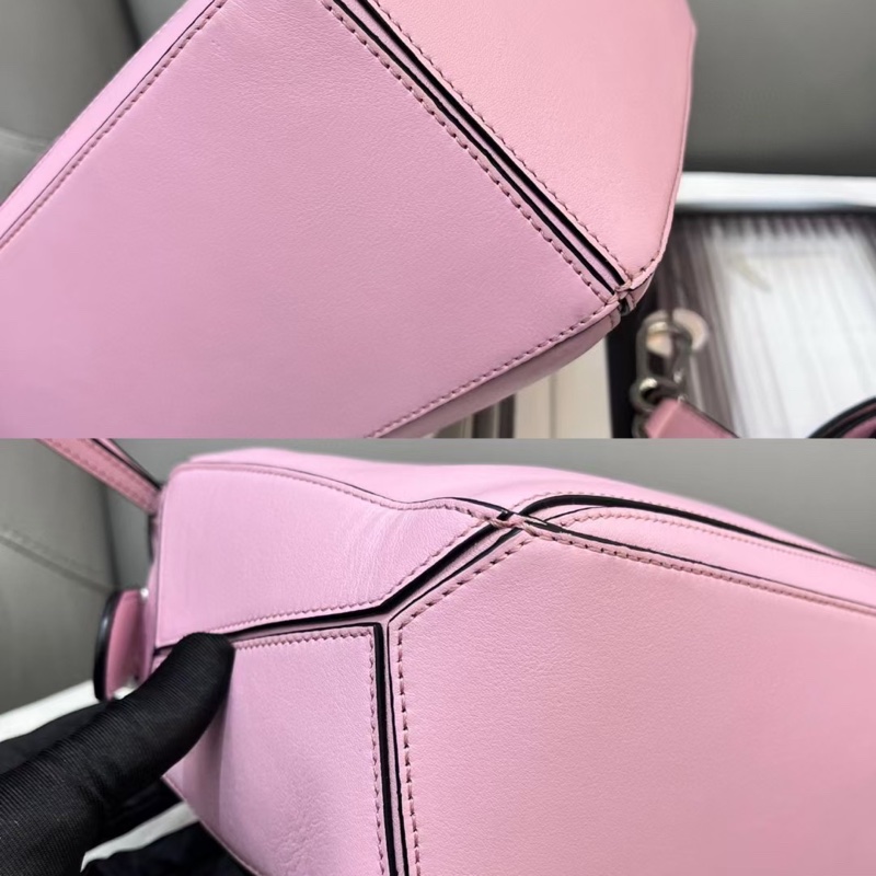 98新Loewe羅意威櫻花粉puzzle 底長25 52有塵袋-6