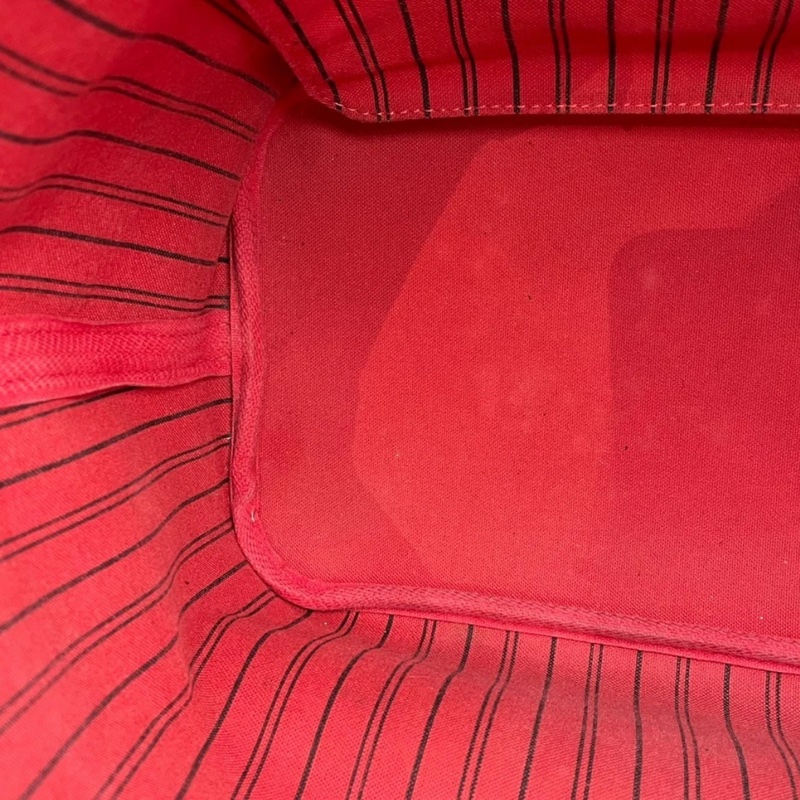 Lv路易威登/Louis Vuitton neverfull中號棋盤格購物袋無子袋款,紅色內里 尺寸:31x 28 x 14cm-8