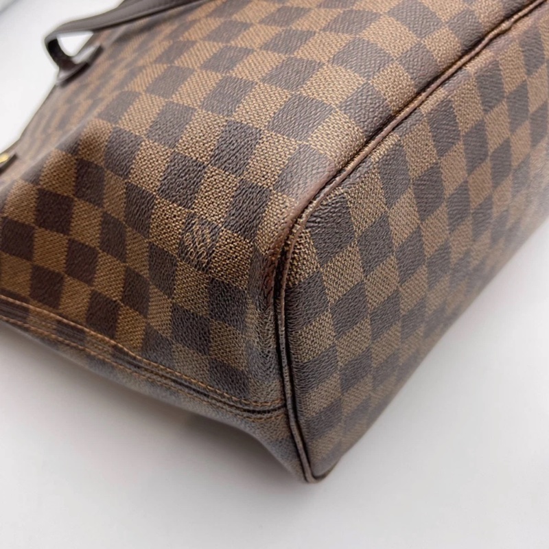 Lv路易威登/Louis Vuitton neverfull中號棋盤格購物袋無子袋款,紅色內里 尺寸:31x 28 x 14cm-20