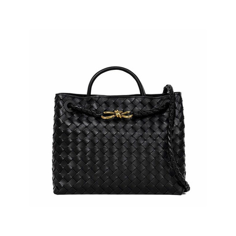 BOTTEGA VENETA 25FW 黑色 Andiamo 中型手提包 766016 VCPP1 1139