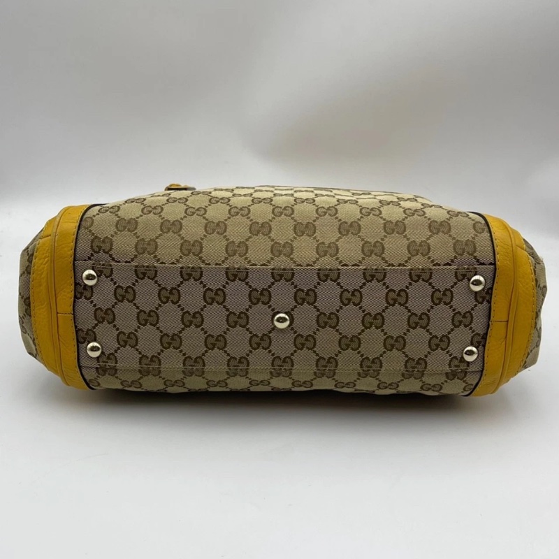 Gucci古馳老花流蘇竹節包,尺寸 34*23*12cm，成色如圖-2