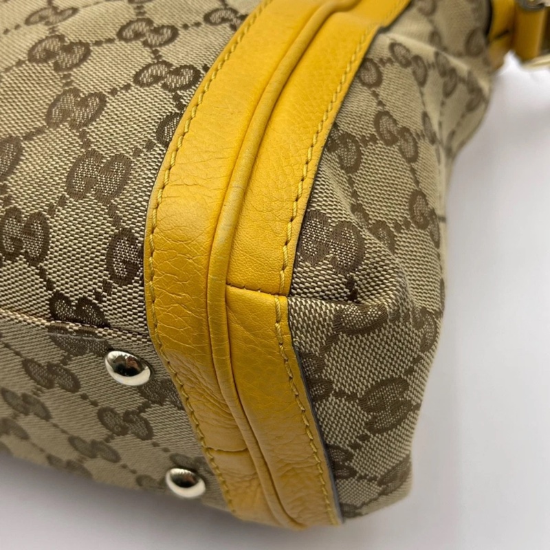 Gucci古馳老花流蘇竹節包,尺寸 34*23*12cm，成色如圖-10