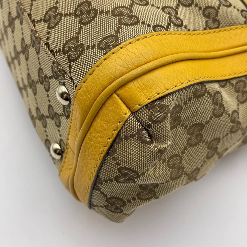 Gucci古馳老花流蘇竹節包,尺寸 34*23*12cm，成色如圖-11