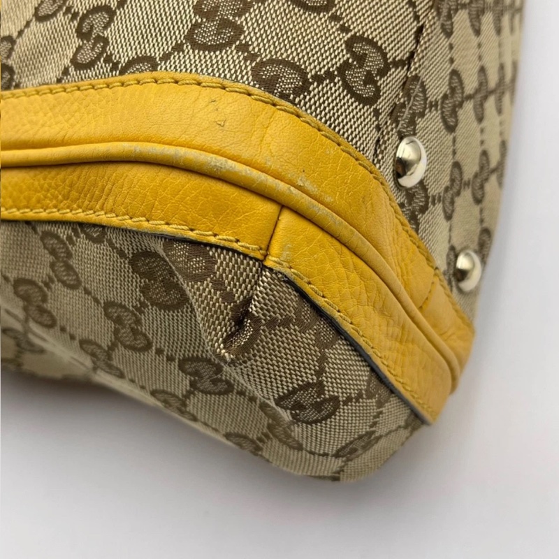 Gucci古馳老花流蘇竹節包,尺寸 34*23*12cm，成色如圖-12