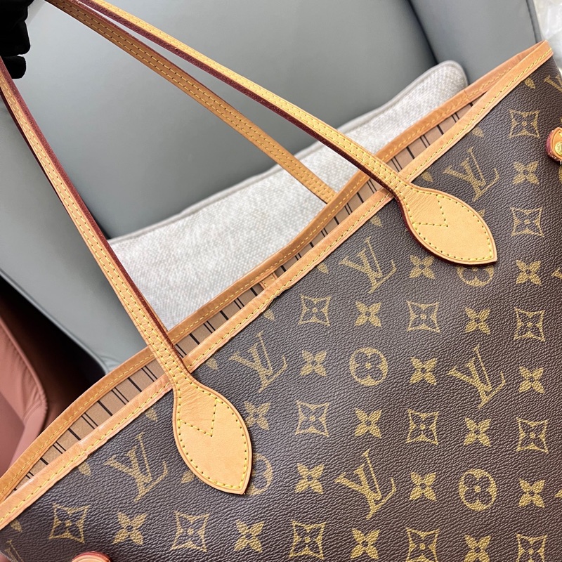 97新LV老花neverfull nf中號子母購物袋 21年 底長32 55x-4