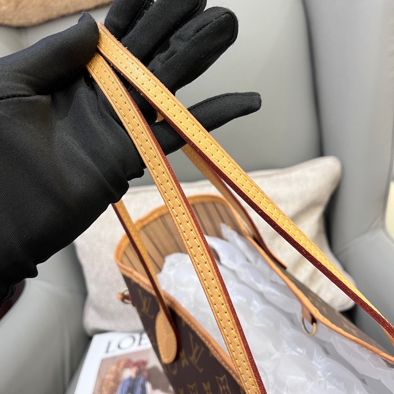 97新LV老花neverfull nf中號子母購物袋 21年 底長32 55x-5