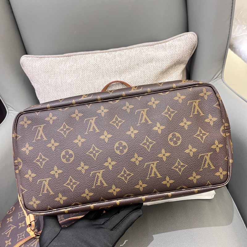 97新LV老花neverfull nf中號子母購物袋 21年 底長32 55x-6