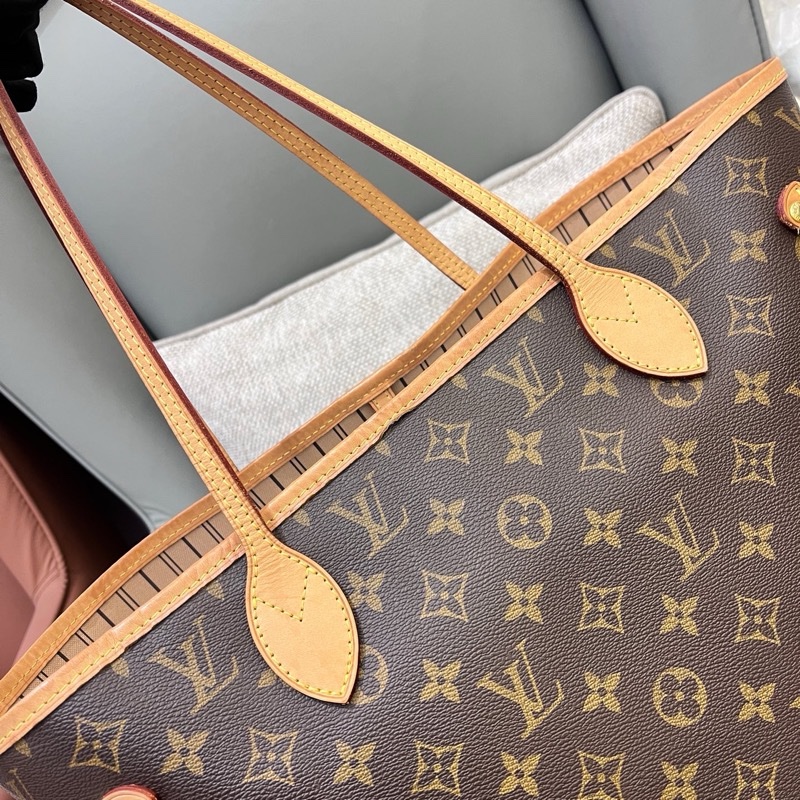 97新LV老花neverfull nf中號子母購物袋 21年 底長32 55x-9