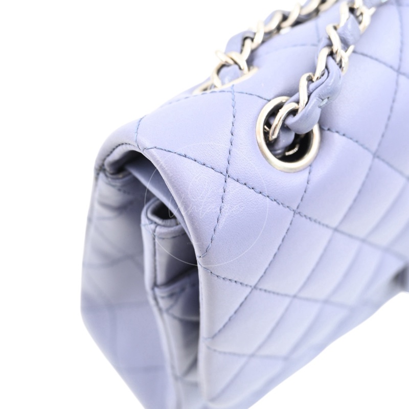 [Pre-owed] Chanel Classic Flap CF25 Lambskin Purple Double Flap Series 15 Bag-37