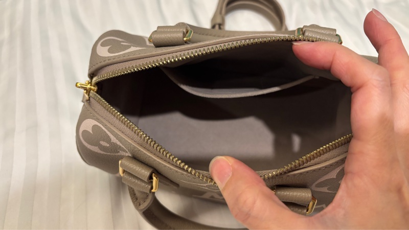 LV speedy20斑鳩灰真皮包-11