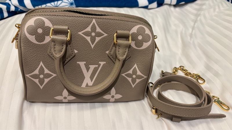 LV speedy20斑鳩灰真皮包-16