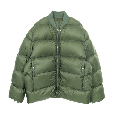 Rick Owens Flight 拉鍊羽絨衣 尼龍 卡其色 #48 二手 男款