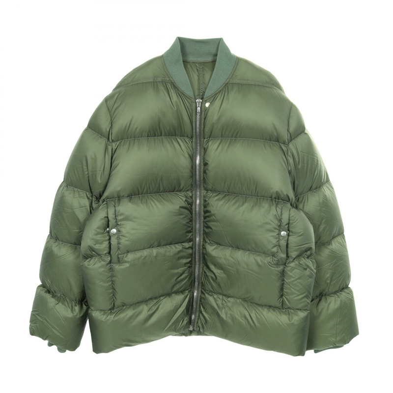 Rick Owens Flight 拉鍊羽絨衣 尼龍 卡其色 #48 二手 男款-0