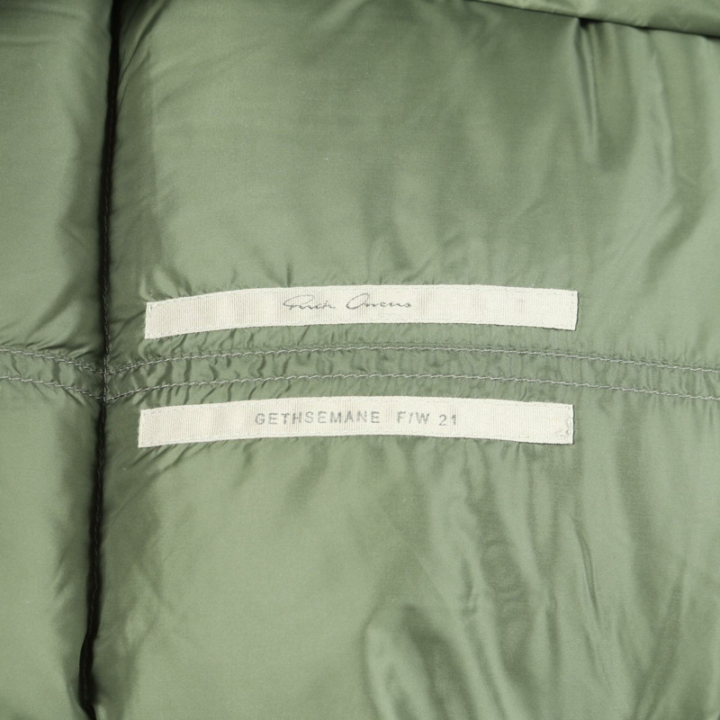 Rick Owens Flight 拉鍊羽絨衣 尼龍 卡其色 #48 二手 男款-2