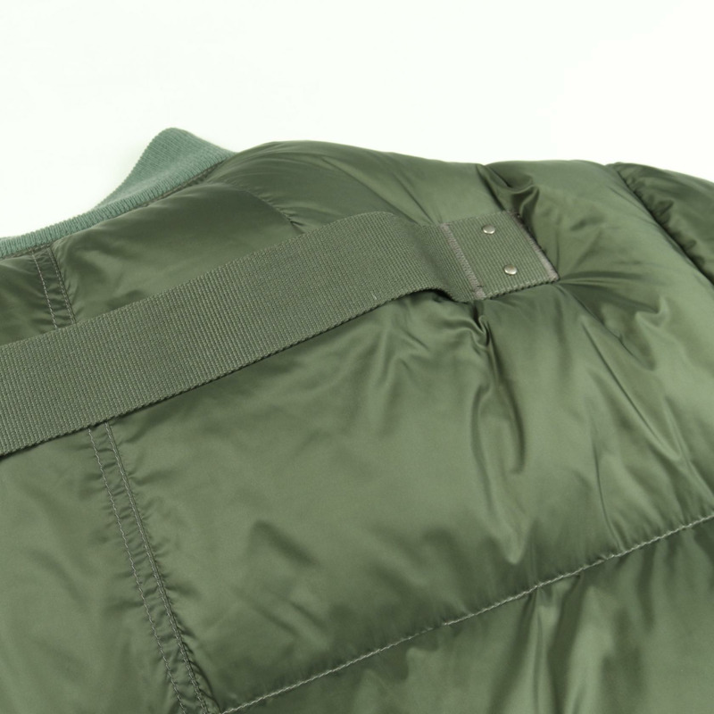 Rick Owens Flight 拉鍊羽絨衣 尼龍 卡其色 #48 二手 男款-9