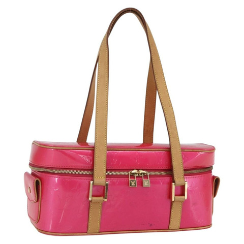 路易威登 Vernis Sullivan Horizontal GM 手袋 玫紅色 M91267 正品 160161