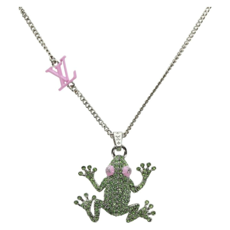 【日本直送】路易威登 (LOUIS VUITTON) Collier LV Crazy Animals 項鍊 金屬 銀色 MP3390 正品 162264M-0