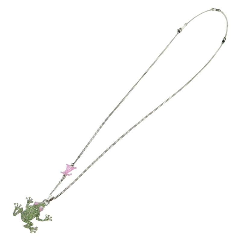 【日本直送】路易威登 (LOUIS VUITTON) Collier LV Crazy Animals 項鍊 金屬 銀色 MP3390 正品 162264M-1