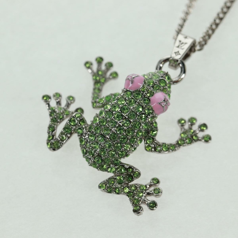 【日本直送】路易威登 (LOUIS VUITTON) Collier LV Crazy Animals 項鍊 金屬 銀色 MP3390 正品 162264M-2