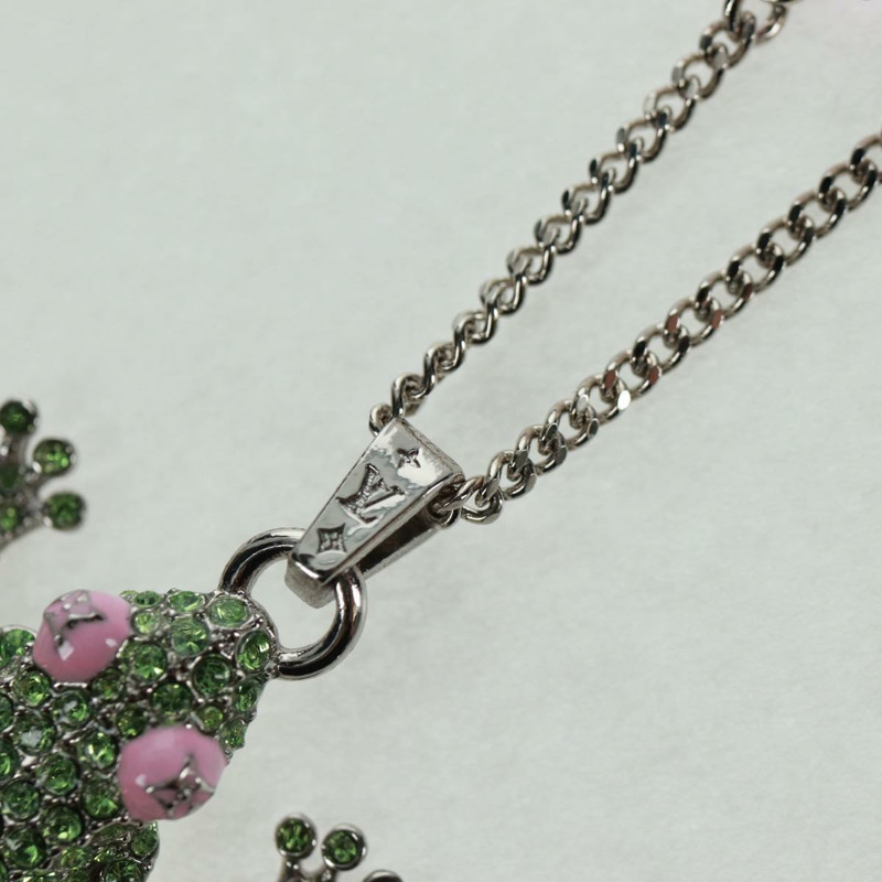 【日本直送】路易威登 (LOUIS VUITTON) Collier LV Crazy Animals 項鍊 金屬 銀色 MP3390 正品 162264M-4