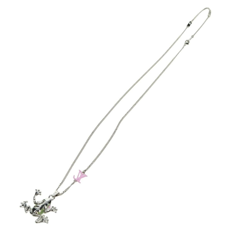 【日本直送】路易威登 (LOUIS VUITTON) Collier LV Crazy Animals 項鍊 金屬 銀色 MP3390 正品 162264M-9