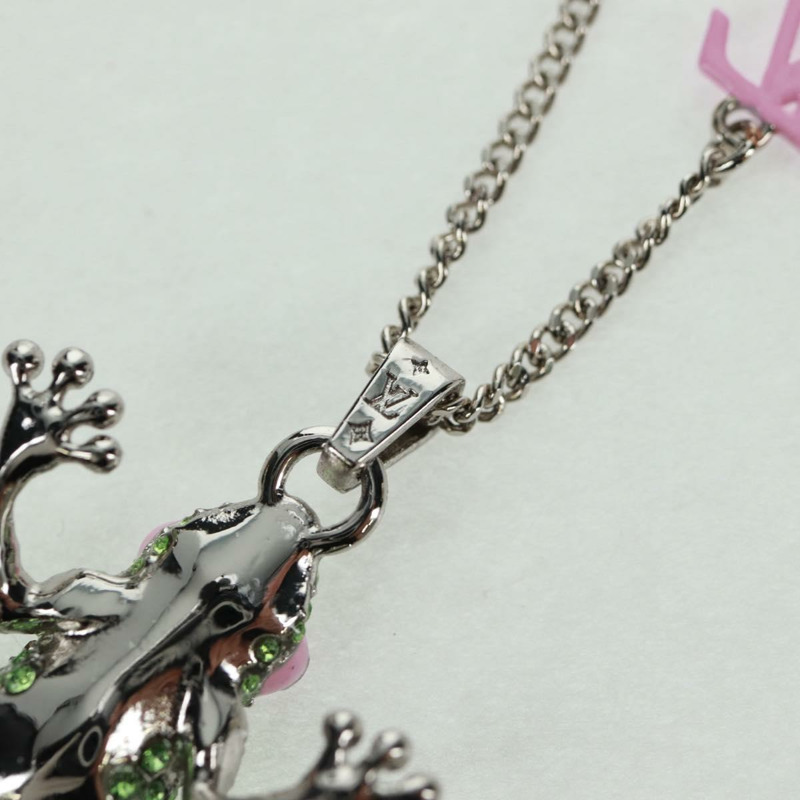 【日本直送】路易威登 (LOUIS VUITTON) Collier LV Crazy Animals 項鍊 金屬 銀色 MP3390 正品 162264M-13