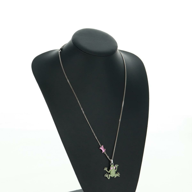 【日本直送】路易威登 (LOUIS VUITTON) Collier LV Crazy Animals 項鍊 金屬 銀色 MP3390 正品 162264M-18