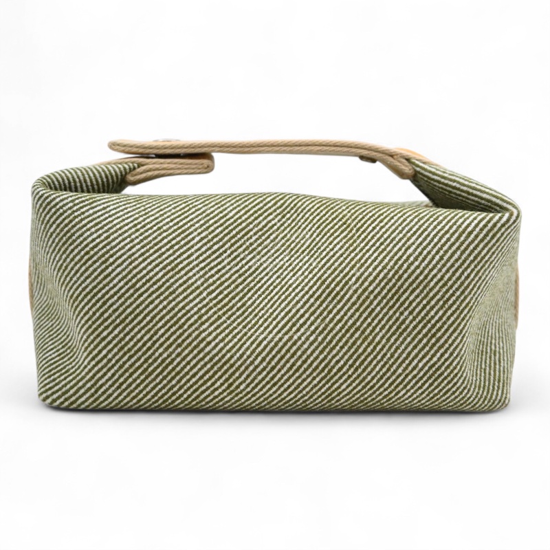 [Pre-owned] Hermes Bride-A-Brac PM Vert H Natte Canvas-1