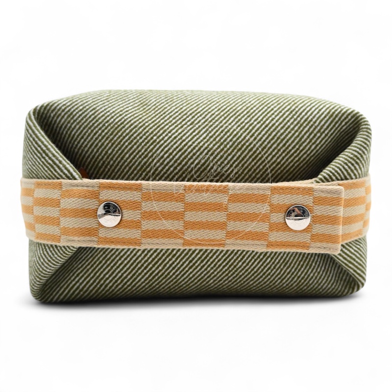 [Pre-owned] Hermes Bride-A-Brac PM Vert H Natte Canvas-2