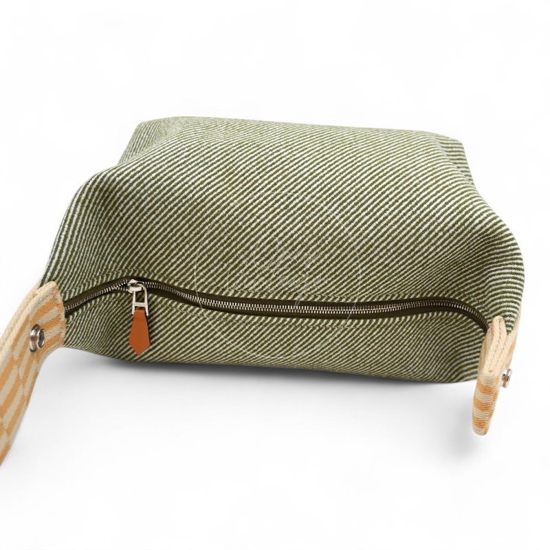 [Pre-owned] Hermes Bride-A-Brac PM Vert H Natte Canvas-24