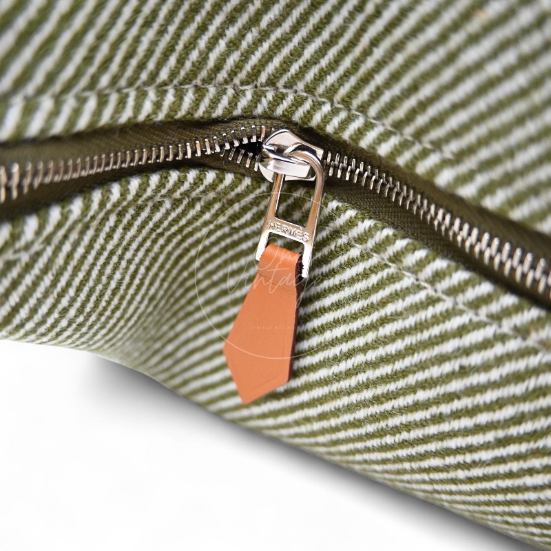 [Pre-owned] Hermes Bride-A-Brac PM Vert H Natte Canvas-27