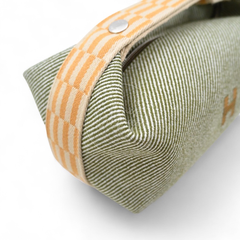 [Pre-owned] Hermes Bride-A-Brac PM Vert H Natte Canvas-37