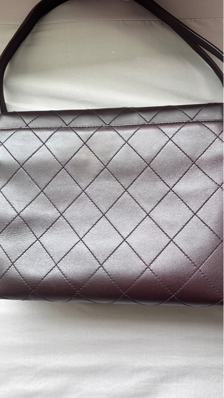 Chanel咖啡色金扣Kelly手提包Jennie同款巧克力包（全新閒置）-7