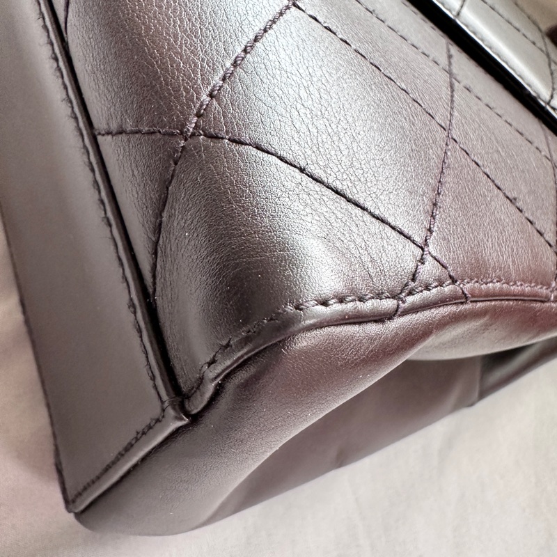 Chanel咖啡色金扣Kelly手提包Jennie同款巧克力包（全新閒置）-11