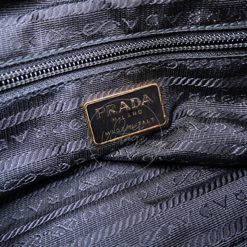 [Pre-owned]Prada 1BD630 Vintage Nylon Shoulder Tote Bag-11