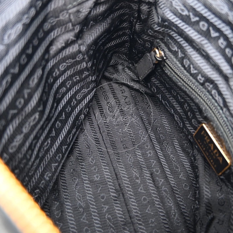 [Pre-owned]Prada 1BD630 Vintage Nylon Shoulder Tote Bag-24