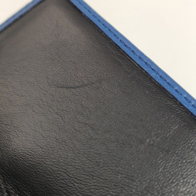 Balenciaga牛皮純色字母Logo錢包-9