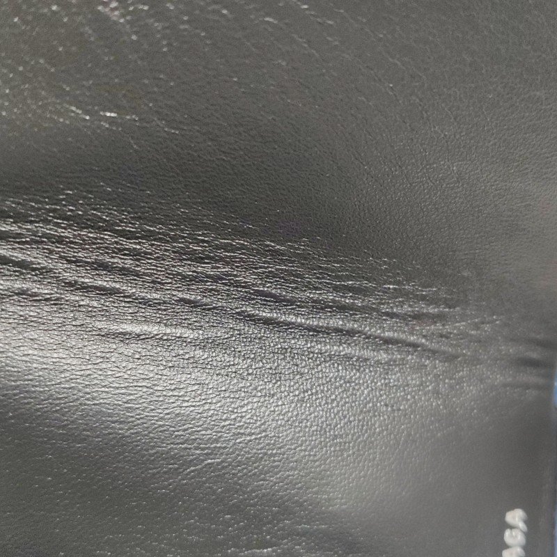 Balenciaga牛皮純色字母Logo錢包-11