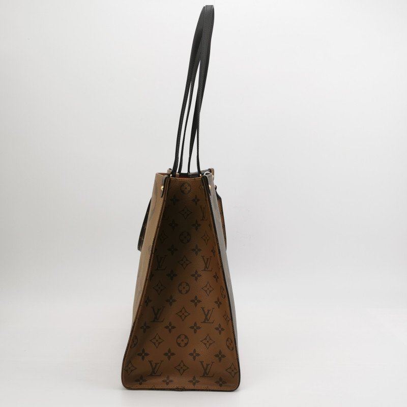 Louis Vuitton(LV)Onthego大號牛皮GaintMonogram托特包單肩包晶片款-3