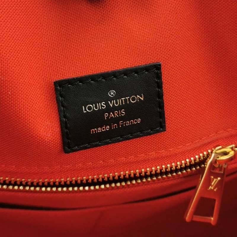 Louis Vuitton(LV)Onthego大號牛皮GaintMonogram托特包單肩包晶片款-7