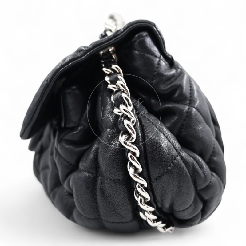 [Pre-owned] Chanel Black Caviar Chain Around Shoulder Bag-3