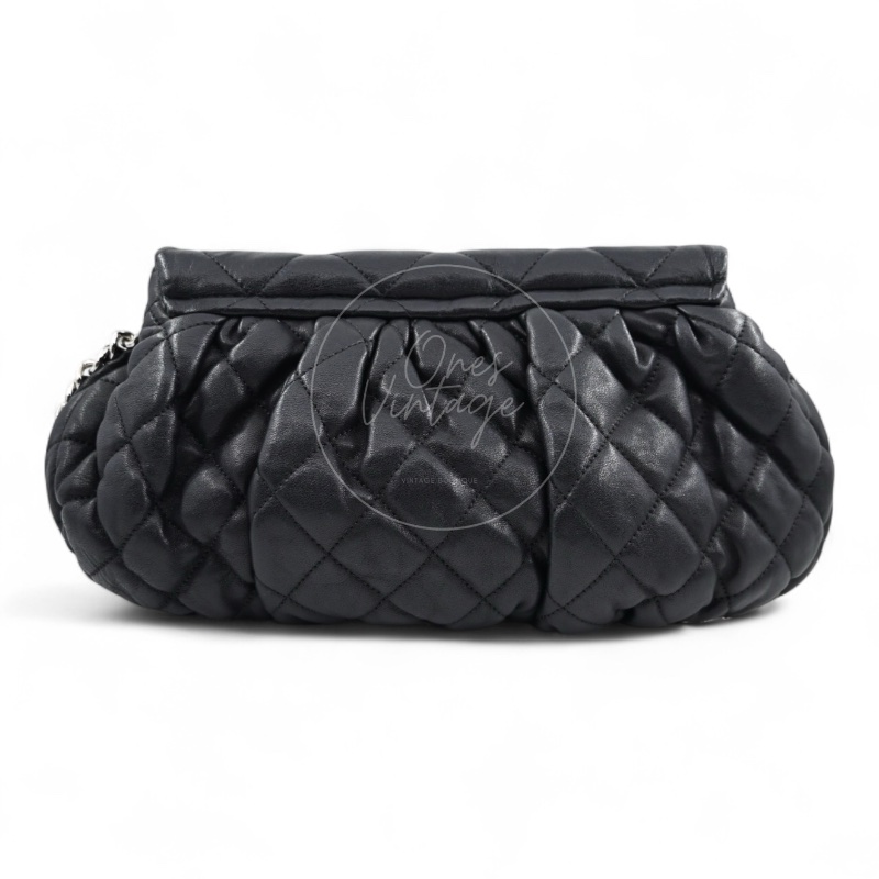 [Pre-owned] Chanel Black Caviar Chain Around Shoulder Bag-7