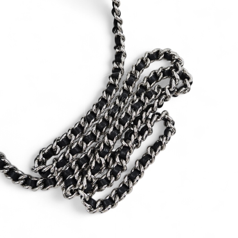 [Pre-owned] Chanel Black Caviar Chain Around Shoulder Bag-22